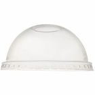 Couvercle en dôme transparent compostable en pla avec trou
