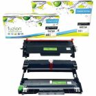 Ensemble cartouche de toner et tambour compatible brother tn760 / dr730