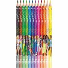 Crayons de couleur barbie
