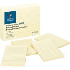Feuillets autoadhésifs paquet de 12 4 x 6 po. ligné.