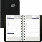 Agenda quotidien duraglobe™ (2027) couverture souple en corinth noir