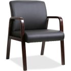 Fauteuil d'invité en bois noir/espresso