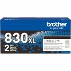 Cartouche de toner laser brother tn830xl paquet de 2