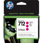 Cartouche jet d'encre hp 712 magenta
emballage de 3