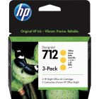 Cartouche jet d'encre hp 712 jaune
emballage de 3