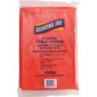 Jupe de table jetable genuine joe rectangle - 54 po x 108 po rouge