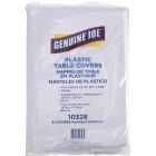 Jupe de table jetable genuine joe rectangle - 54 po x 108 po blanc