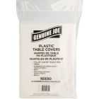 Jupe de table jetable genuine joe ronde - diamètre de 84 po blanc