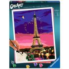 Ensemble de peintures d'art - ville de l'amour