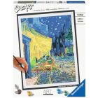 Ensemble de peintures d'art - van gogh : terrasse de café la nuit