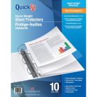 Pochette protectrice épaisseur supérieure format lettre clair (pqt 10)
