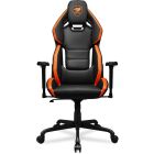 Chaise cougar de gaming hotrod noir et orange