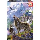 Casse-tête : loups sur le rocher (500)
