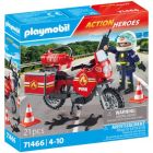 Action heroes - pompier et moto