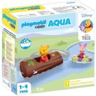 1.2.3 & disney: winnie et porcinet avec tronc aqua