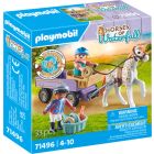 Horses of waterfall - enfants avec calèche et poney