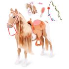 Cheval og - palomino crinière à coiffer - 50 cm