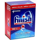 Détergent lave-vaiselle finish paquet de 140