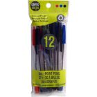 Stylos bille onyxgreen bleu/noir/rouge en plastique recyclé (12)
