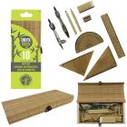 Ensemble géométrie 10 pièces onyxgreen bambou