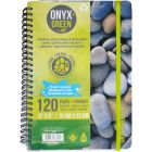 Carnet de notes 6x9 onyxgreen, papier de pierre