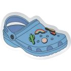 Autocollant en vinyle - croc bleu