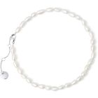 Chaine cheville crystal argent