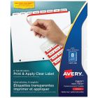 Intercalaires index maker® blanc. 1 jeu.