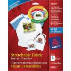 Transfert autocollant pour tissu extensible