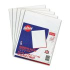 Bloc de papier blanc ligné 1/4". paquet de 5. 8-3/8 x 10-7/8"