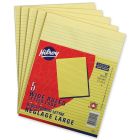 Bloc de papier canari ligné 5/16”. 8-3/4 x 10-7/8”. 80 feuilles. bond