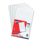 Bloc de papier blanc ligné 5/16". paquet de 5. 8-3/8 x 14"