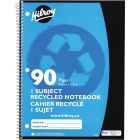 Cahier de notes recyclé 10-1/2 x 8 po 90 pages (45 feuilles)