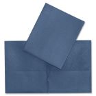 Couverture de présentation à pochettes bleu foncé