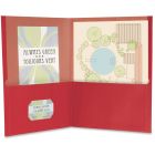 Couverture de présentation recyclée 100 % earthwise™ paquet de 10 rouge