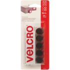 Attaches velcro® ronds, 5/8". paquet de 15. noir