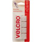 Attaches velcro® carrés, 7/8". paquet de 12. blanc
