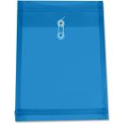 Enveloppe transparente expansible bleu