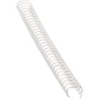Boudins à double boucle de métal blanc boite de25