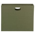 Pochettes suspendues 100 % recyclées pleine hauteur vert standard format lettre (10)