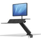 Station de travail convertible assis-debout lotus™ rt moniteur simple noir