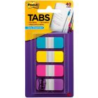 Onglets en 4 couleurs post-it® aqua, jaune, rose et violet