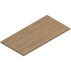 Plateau de mélamine pour base ajustable en hauteur 24 x 48 po. espresso profond