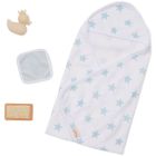 Lullababy - serviette à capuche bleu & accessoires