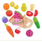 B.woody-ens de fruits & légumes chop 'n' play bois
