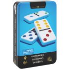 Jeu dominos double-6 dans une boîte en métal