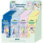 Signet- peinture aquarelle assorties