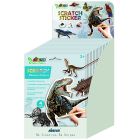 Autocollant à gratter dino