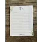 Petit bloc-notes - notes fleuri