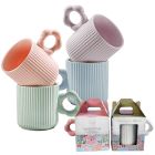 Tasse à café rétro florale assortie